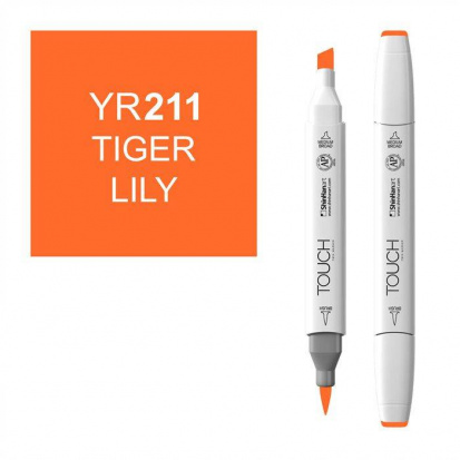 Маркер "Touch Brush" 211 тигровая лилия YR211